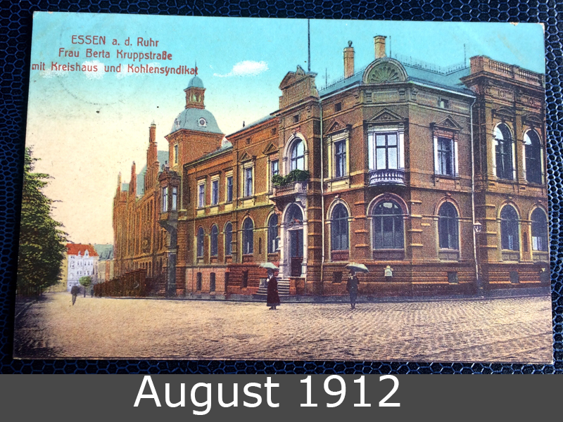 Project Postcard August 1912 Essen a.d. Ruhr front