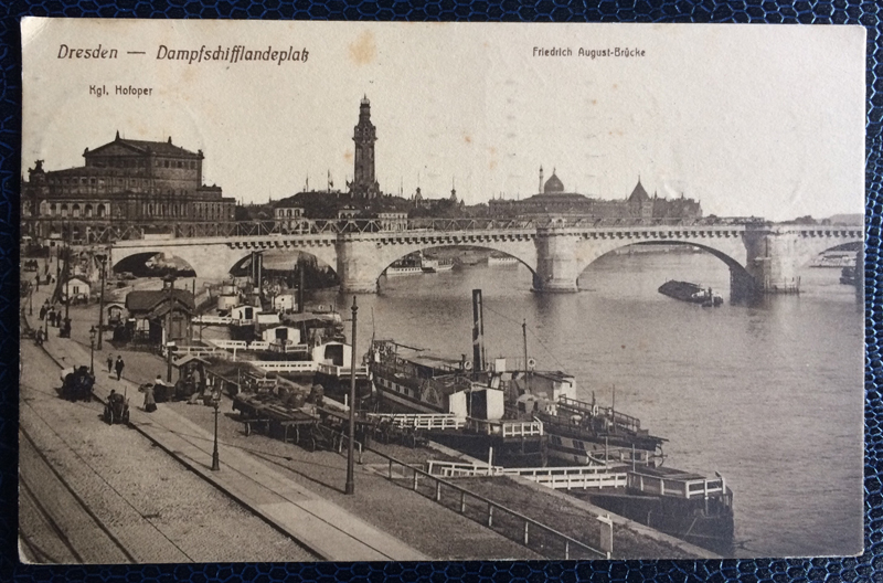Project Postcard September 1911 Dresden steamships