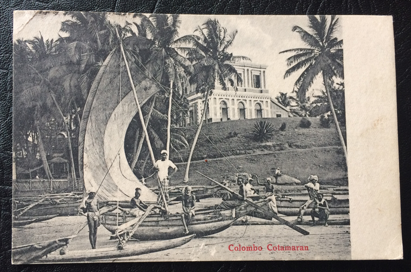 Project Postcard April 1926 Colombo Ceylon Sri Lanka fishermen
