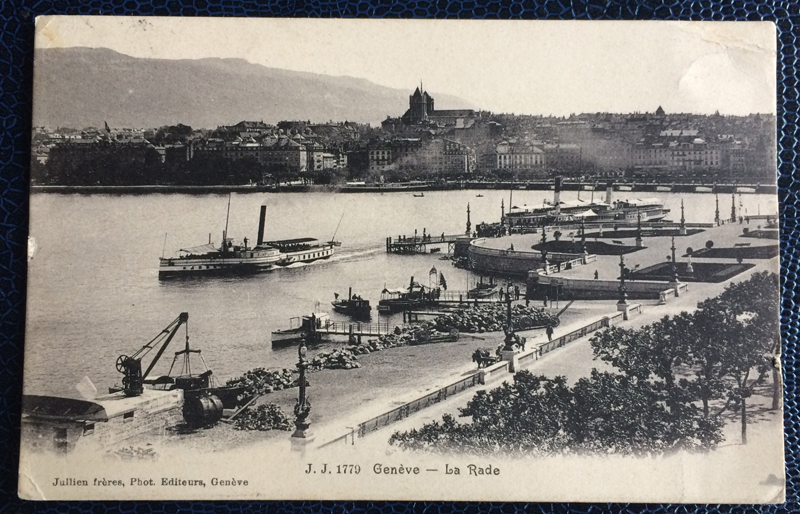 Project Postcard September 1909 Geneva port