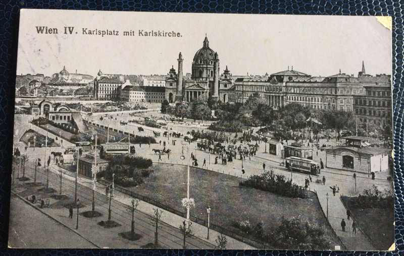 Project Postcard July 1918 Karlsplatz Vienna Feldpost