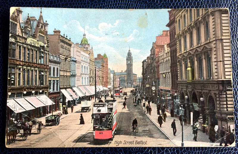 Project Postcard July 1914 High Street Belfast