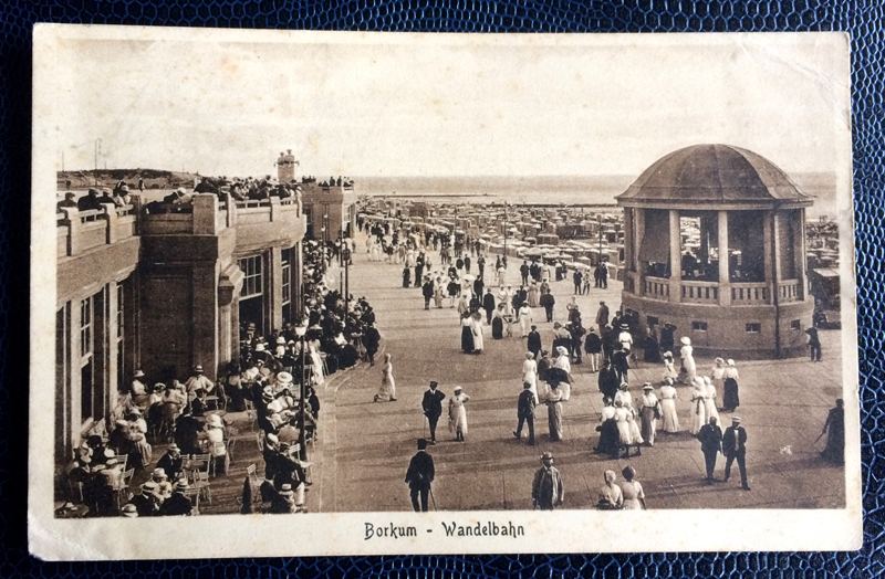 Project Postcard June 1920 Borkum Germany Wandelbahn Beach