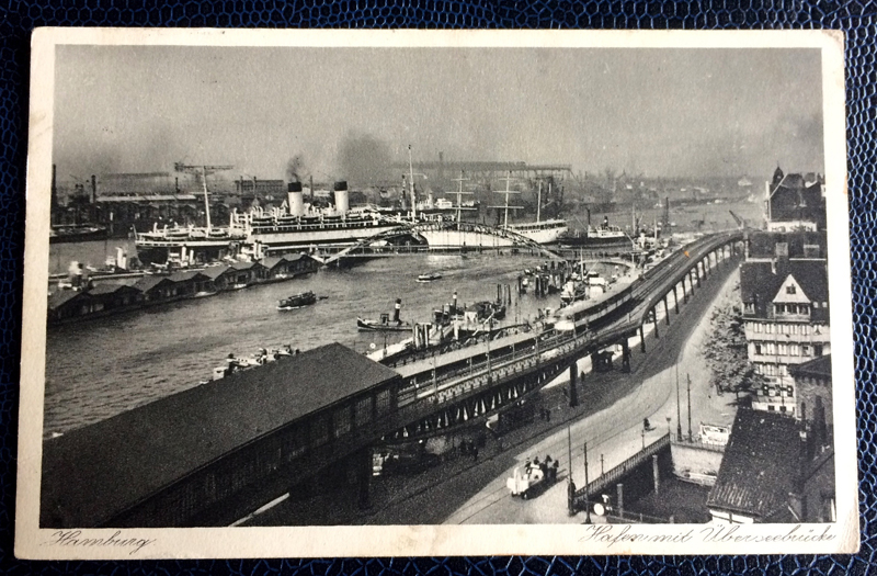 Project Postcard August 1937 Hamburg port