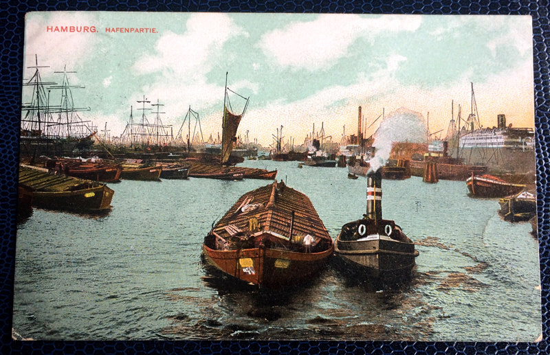 Project Postcard May 1908 Hamburg Port