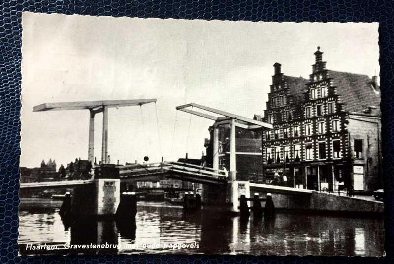 Project Postcard July 1957 Canal Haarlem Netherlands