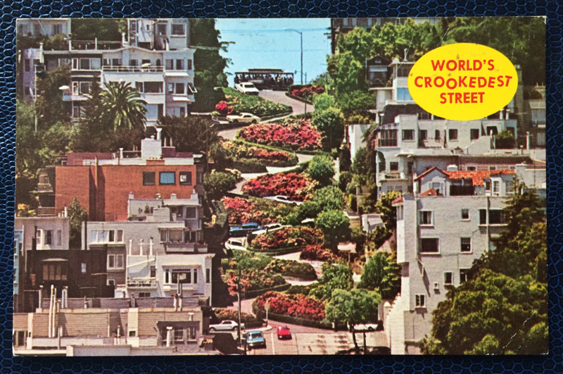 Project Postcard March 1971 San Francisco Lombard Street