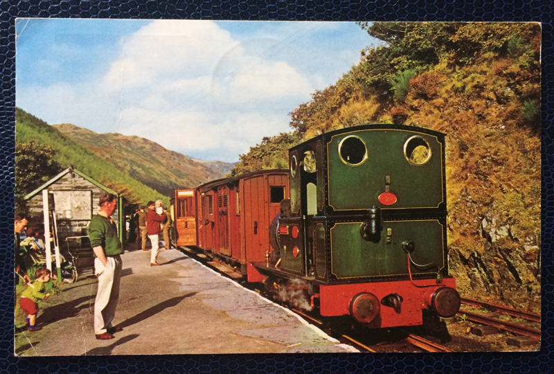 Project Postcard September 1971 Taly Y Llyn railway train
