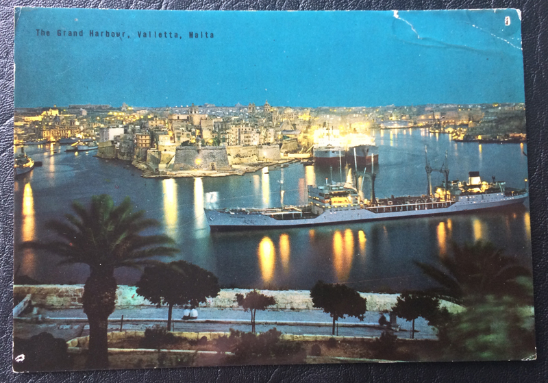 Project Postcard April 1969 Grand Harbour Valletta Malta Mediterranean