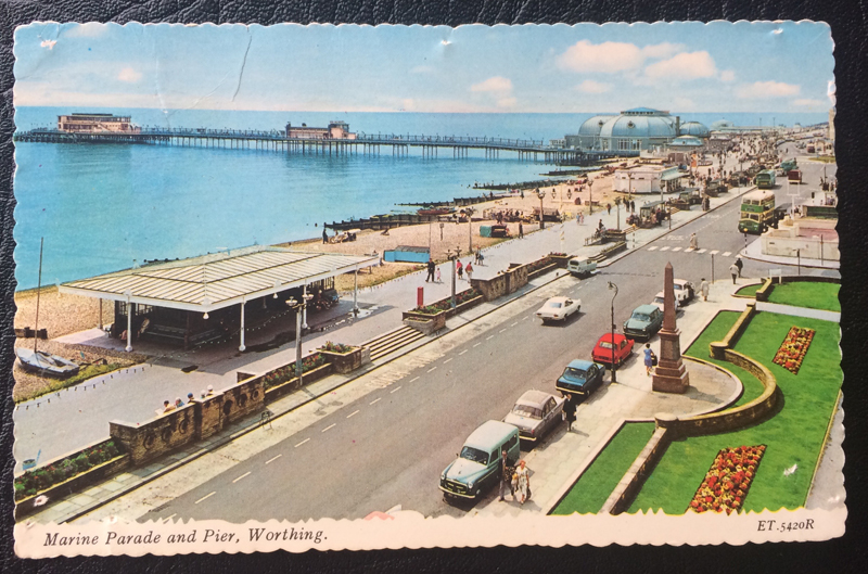 Project Postcard October 1971 Marine Parade and Pier Worthing