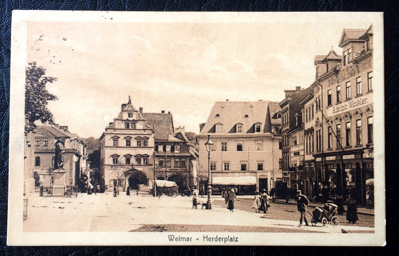 Project Postcard August 1914 Weimar Herderplatz