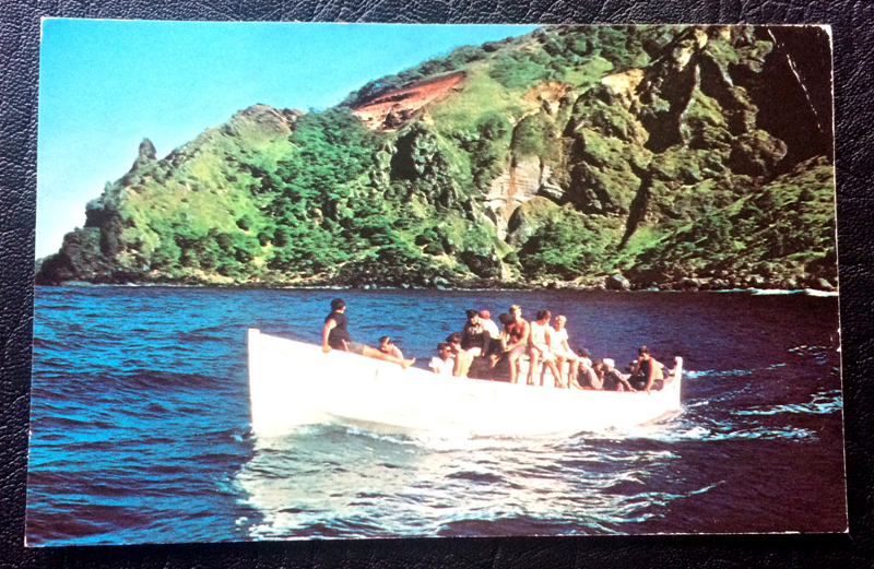 Project Postcard August 1980 out from the Bounty Bay Pitcairn Islands