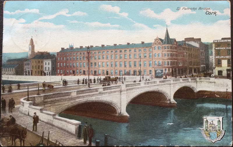Project Postcard September 1904 Cork St. Patricks Bridge Great Britain UK front