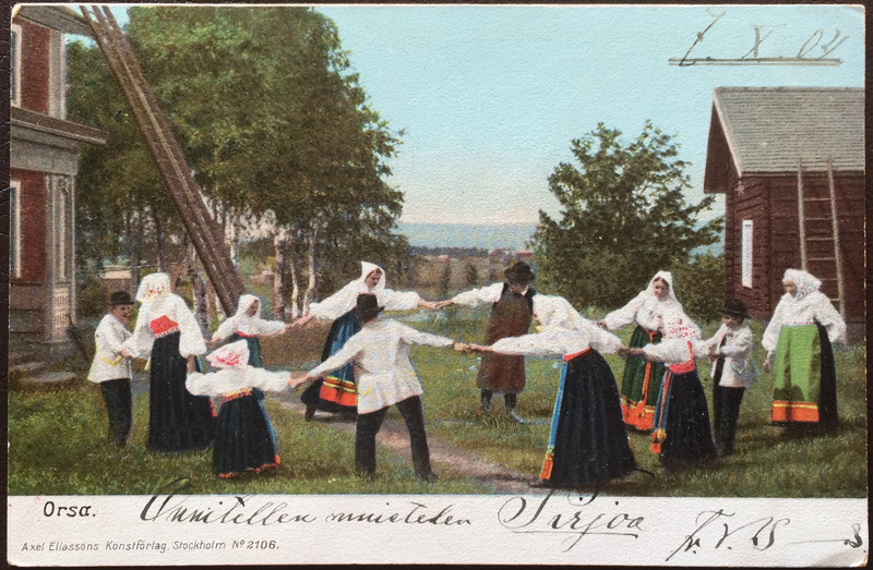 Project Postcard October 1904 Orsa Sweden Dancer