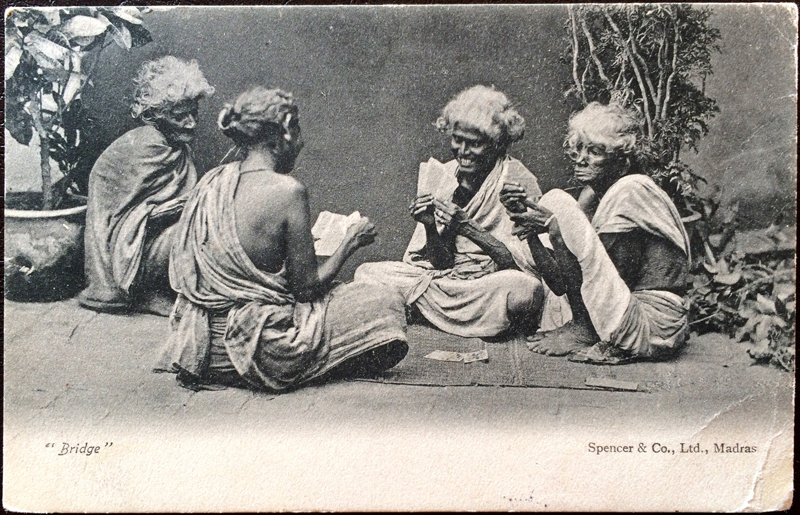 Project Postcard February 1906 Indian women playing bridge in Madras