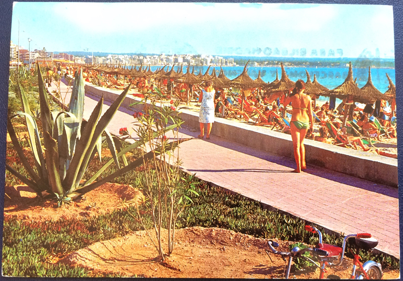 Project Postcard June 1976 El Arenal Mallorca front