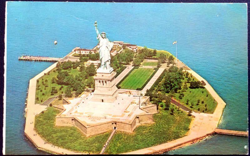 Project Postcard January 1978 Statue of Liberty New York Harbor front