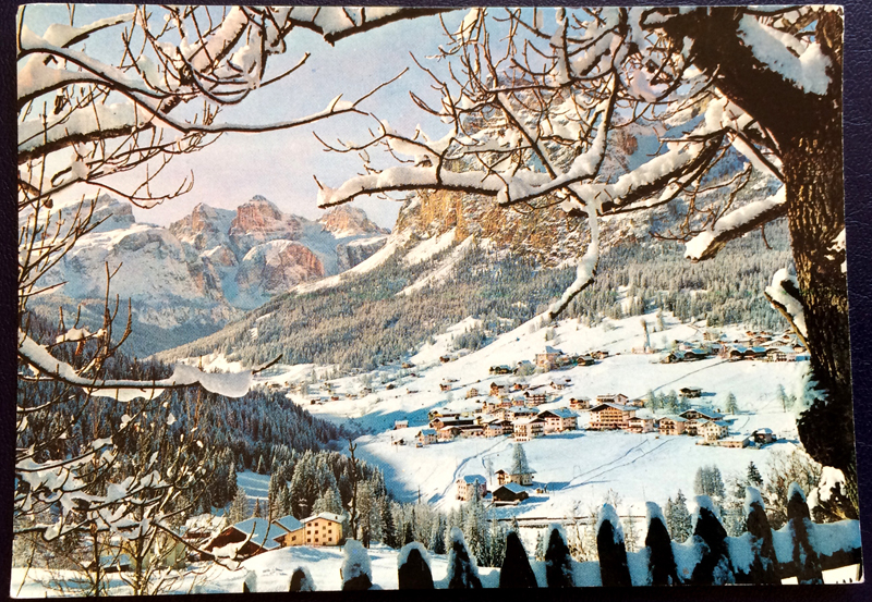 Project Postcard March 1978 Winter in La Villa Alta Val Badia front