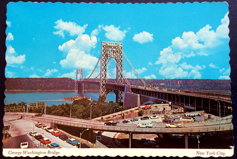 Project Postcard September 1978 George Washington Bridge New York City front