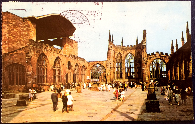 Project Postcard November 1978 Coventry Cathedral front