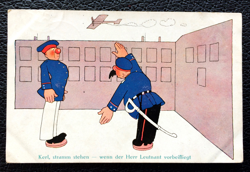 Project Postcard January 1913 - German soldiers fun card