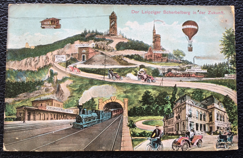 Project Postcard June 1913 - Leipzig Germany future of the Scherbelberg