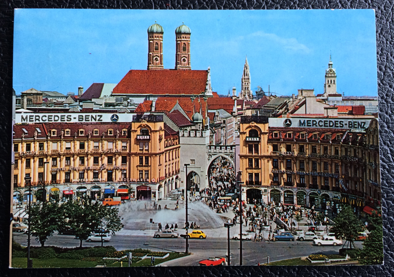 Project Postcard October 1974 - Munich Bavaria Karlsplatz Stachus