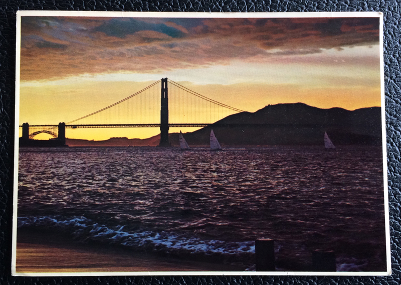 Project Postcard January 1979 - Golden Gate Bridge San Francisco California USA