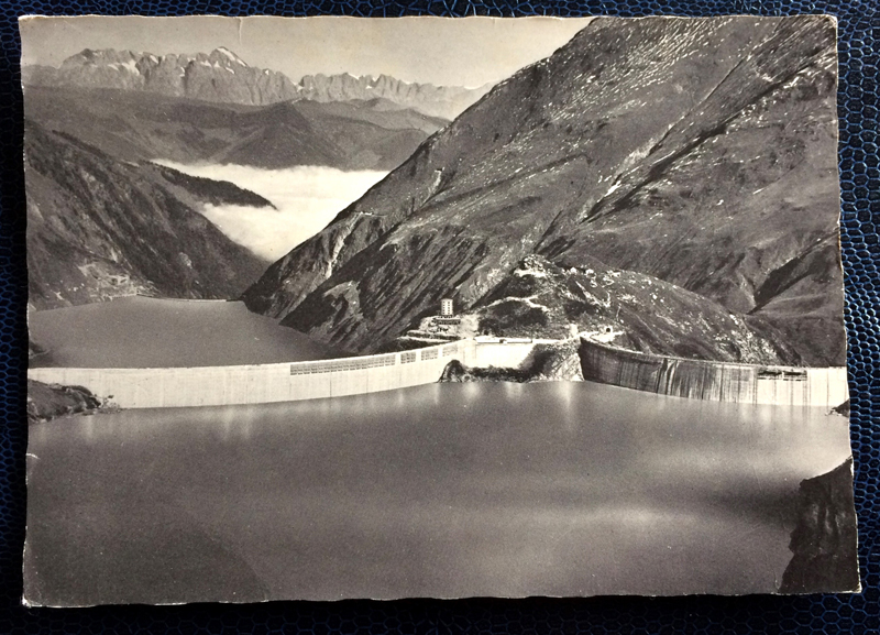 Project Postcard March 1961 - Kaprun reservoir in Austria