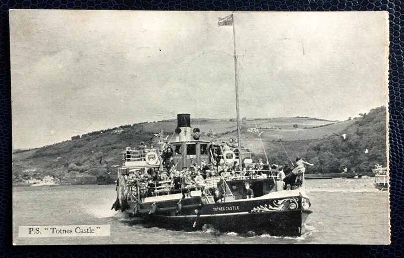 Project Postcard August 1961 - boat P.S. "Totnes Castle" UK Great Britain