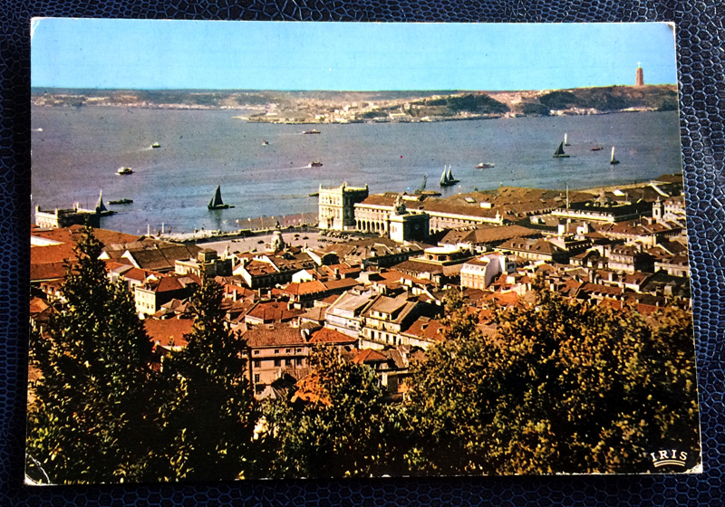 Project Postcard December 1961 - Portugal Lisbon Lisboa with Tagus River