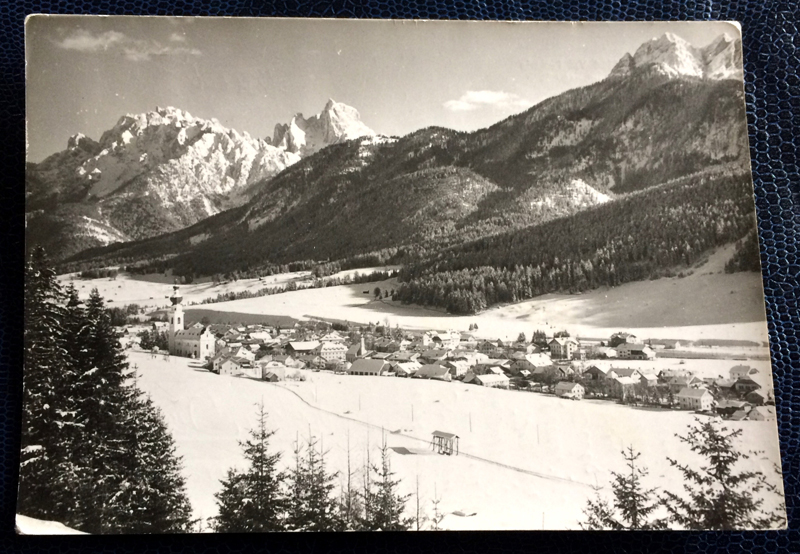 Project Postcard March 1962 - Winter in the Pustertal Dolomites South-Tirol