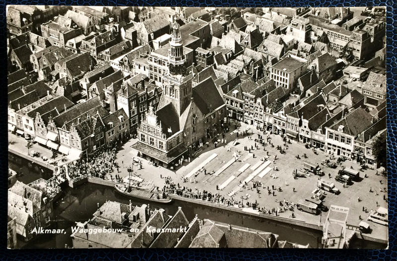 Project Postcard July 1962 - Alkmaar Kaasmarkt Netherlands Nederland
