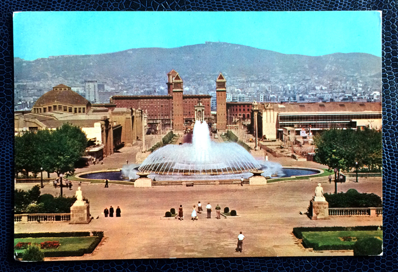 Project Postcard September 1963 - Barcelona, Spain, Fountain of Montjuich