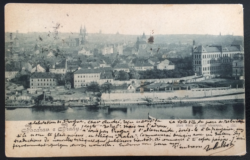 Project Postcard December 1901 - Prague Praha front