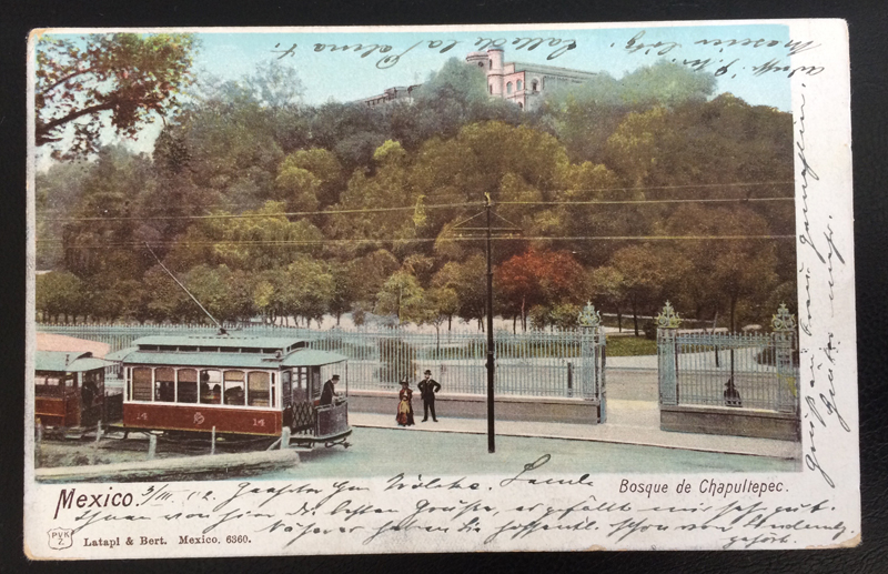 Project Postcard March 1902 - Mexico City Tram front