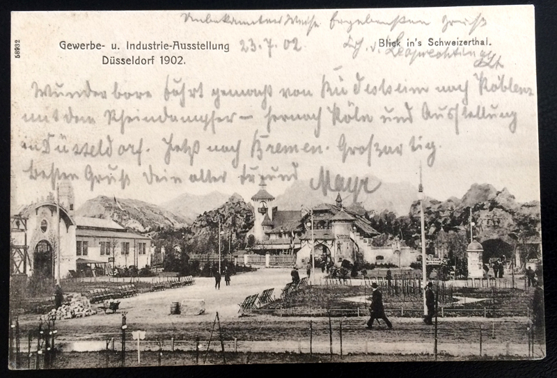 Project Postcard July 1902 - Dusseldorf Düsseldorf Germany Gewerbeausstellung front