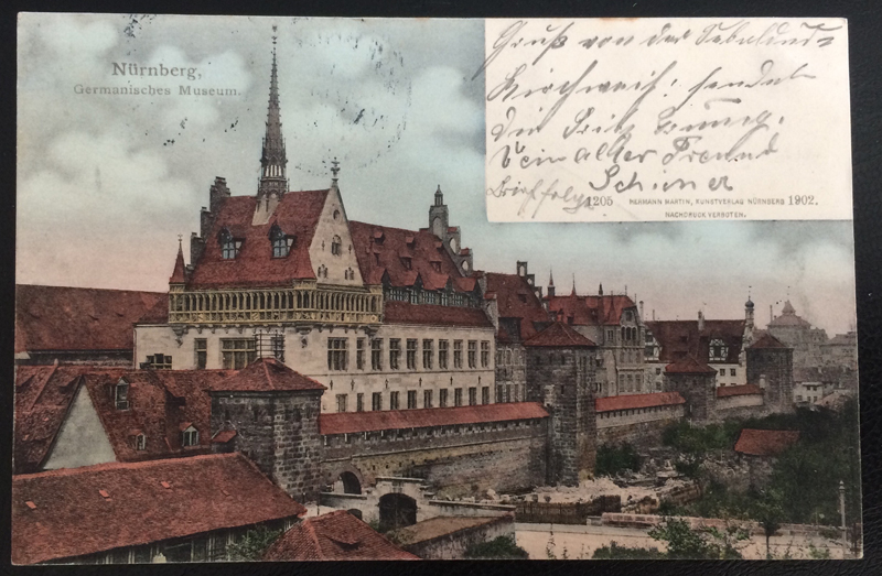 Project Postcard August 1902 - Nuremberg Nürnberg Germany Museum front