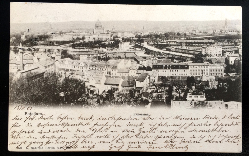 Project Postcard November 1902 - Potsdam Germany front